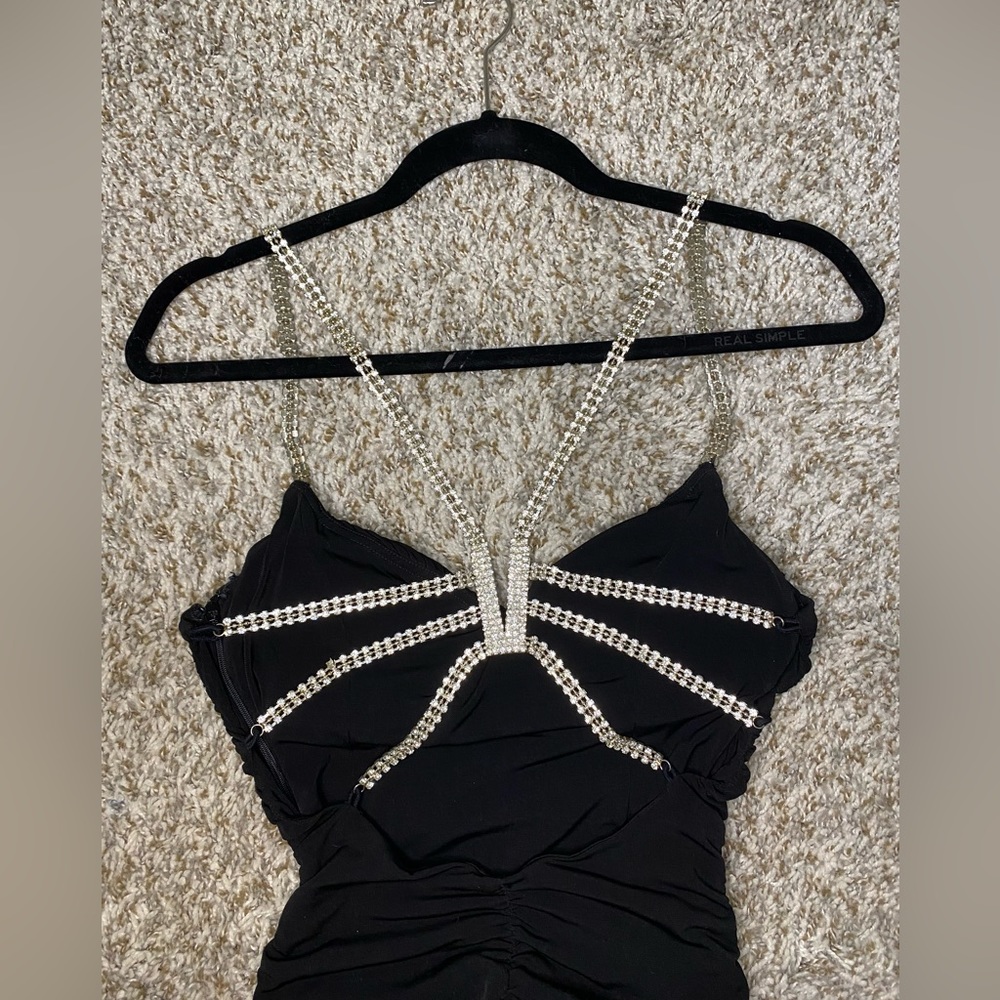 Cashe semi formal black dress